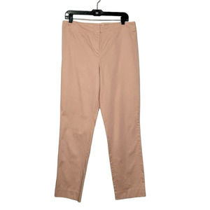 Chico’s melon flat front straight legs pants size 1 - 8/Medium